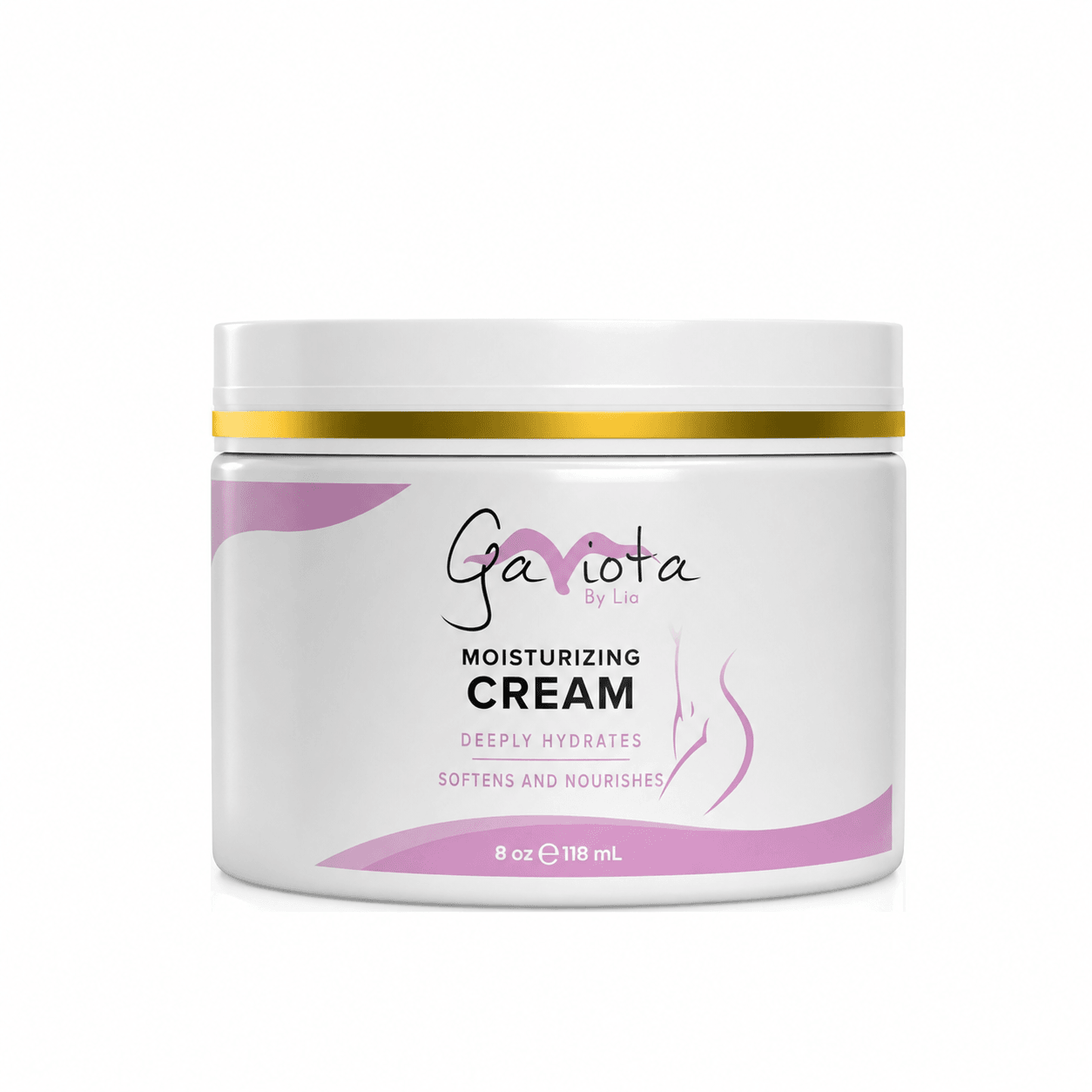 8 fl oz Gaviota by Lia Hydrating Body Cream jar