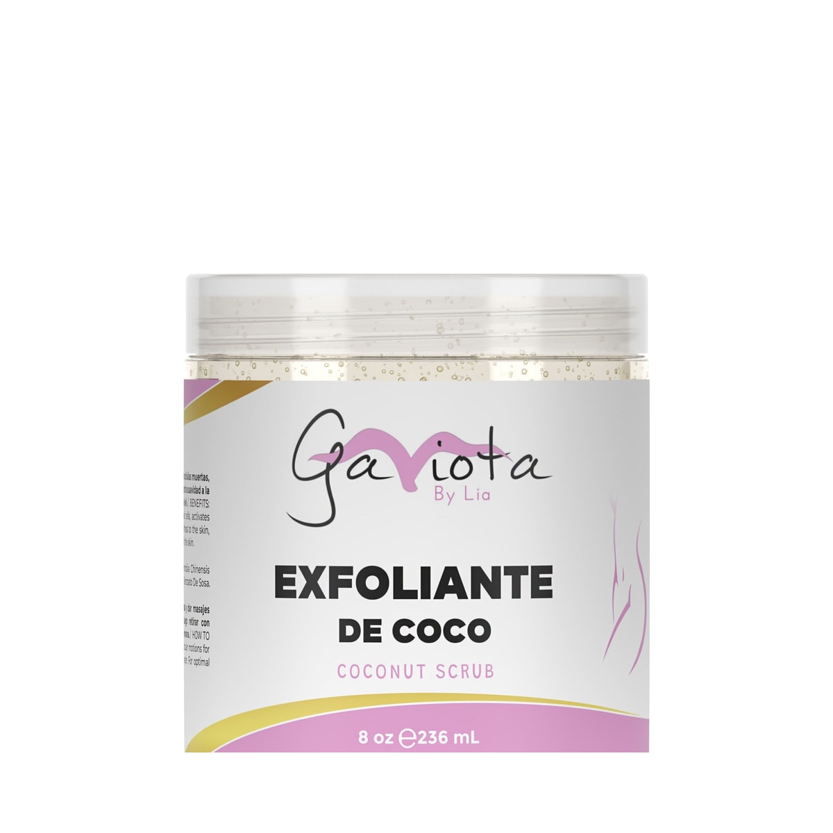 Tarro del Exfoliante de Coco Gaviota by Lia de 236 mL