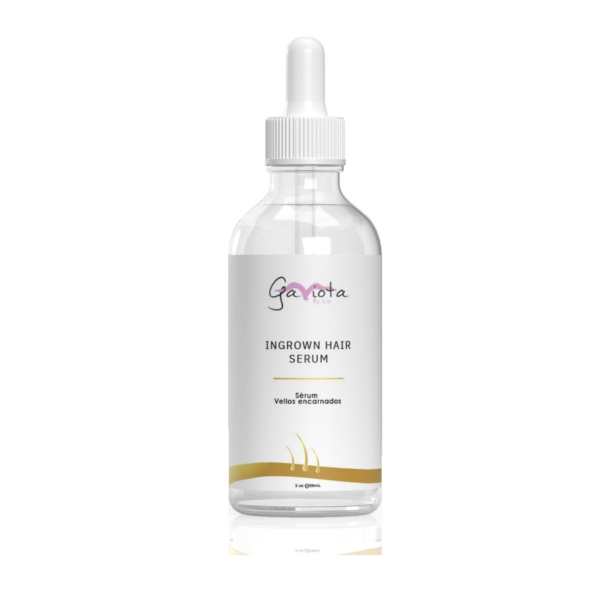 2 fl oz Gaviota by Lia Ingrown Hair Serum bottle